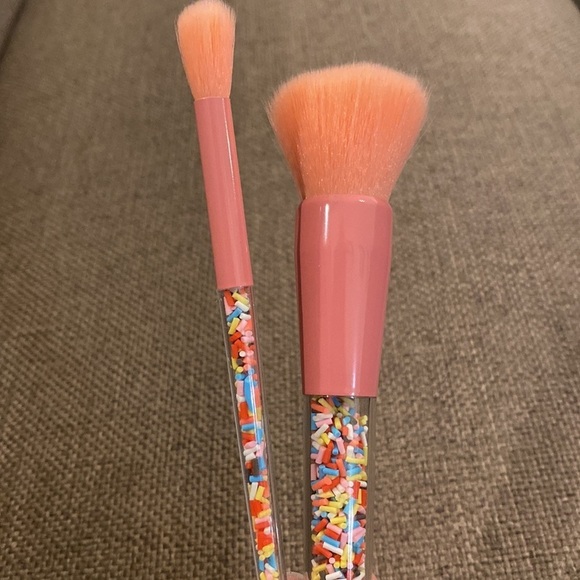 Makeup Brush Set Ice Cream Sprinkles Pretty Pink - Picture 2 of 8